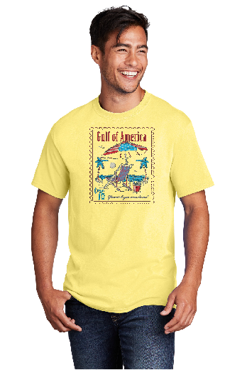 Gulf of America Beach Stamp Short Sleeve T-Shirt