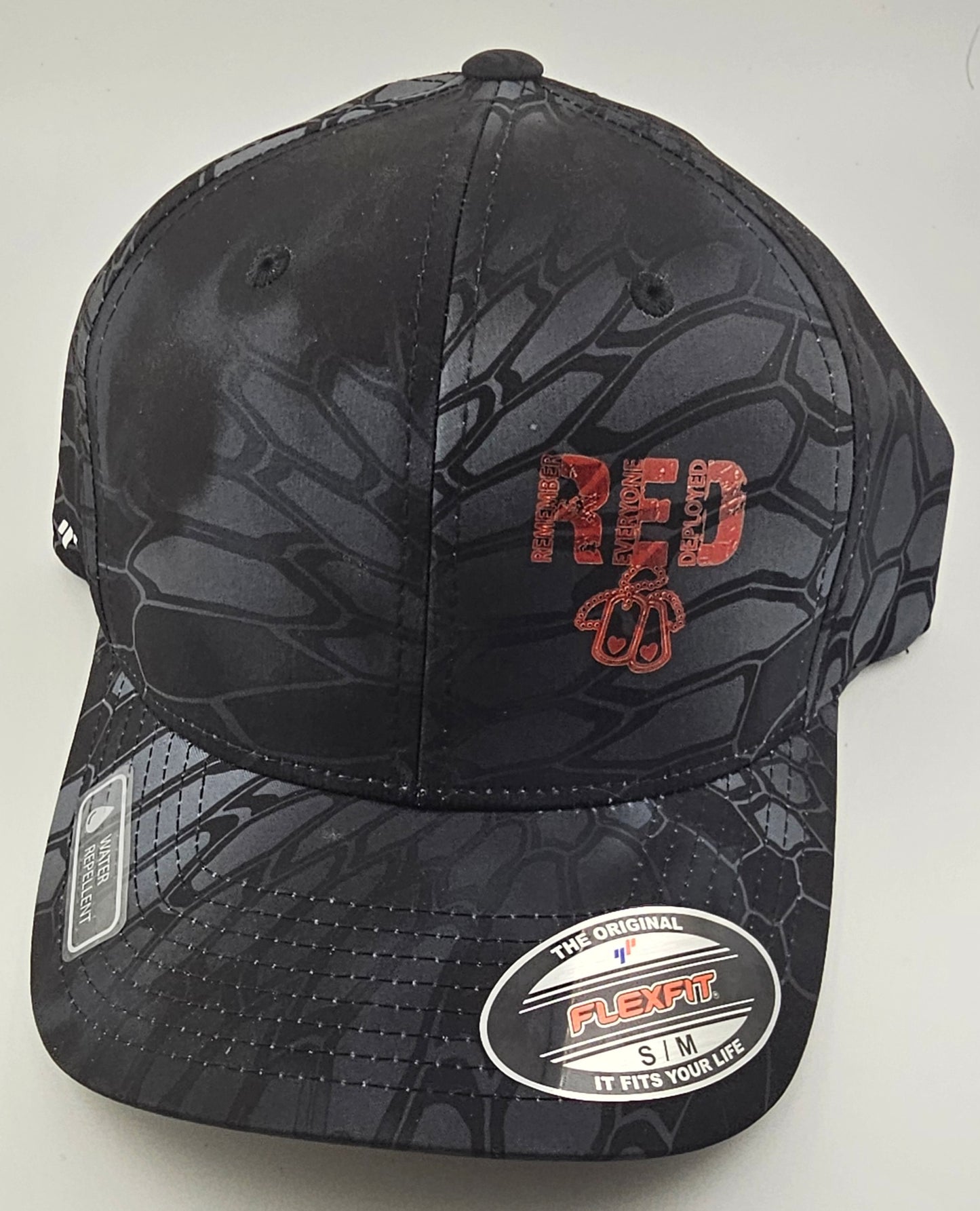 RED (Remember Everyone Deployed) logo on Classic Kryptek® Typhoon Cap
