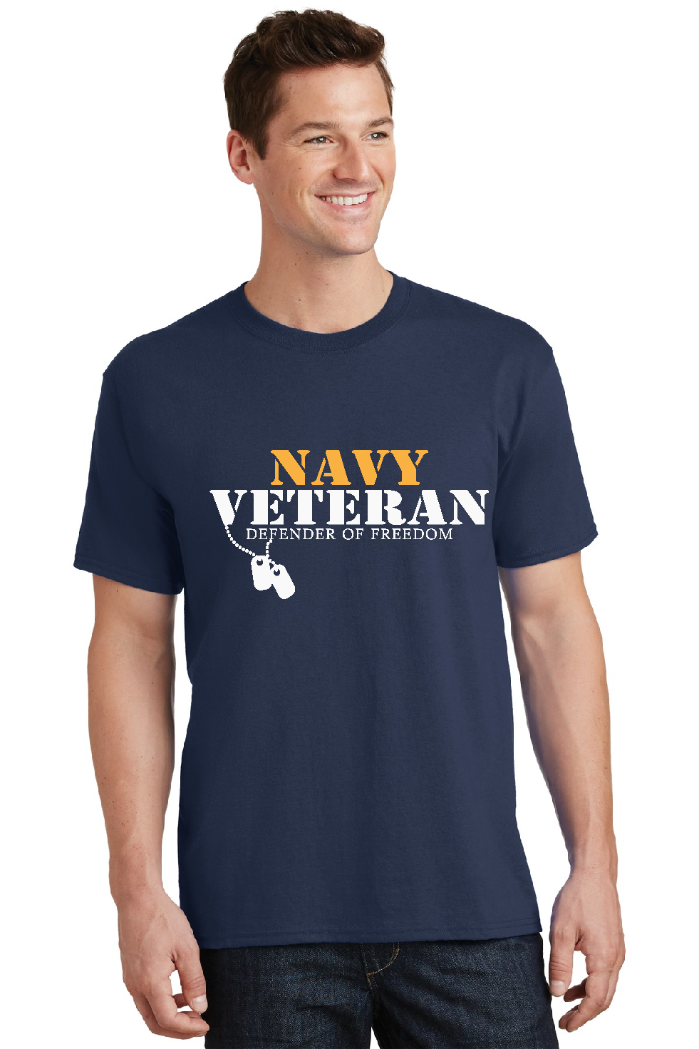 Navy Veteran Defender of Freedom Short Sleeve T-Shirt