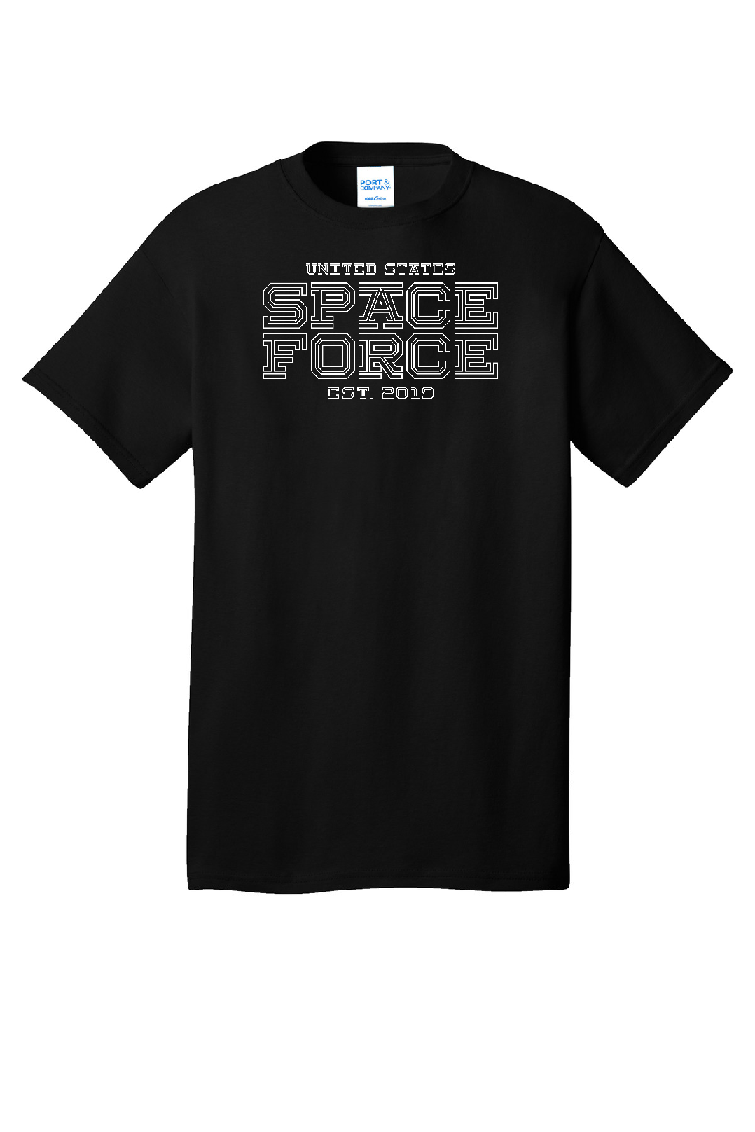 Space Force Veteran White Space Force Established 2019 Short Sleeve Shirt