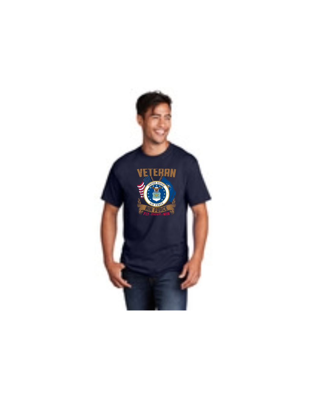 Air Force Veteran Fly Fight Win Short Sleeve T-Shirt