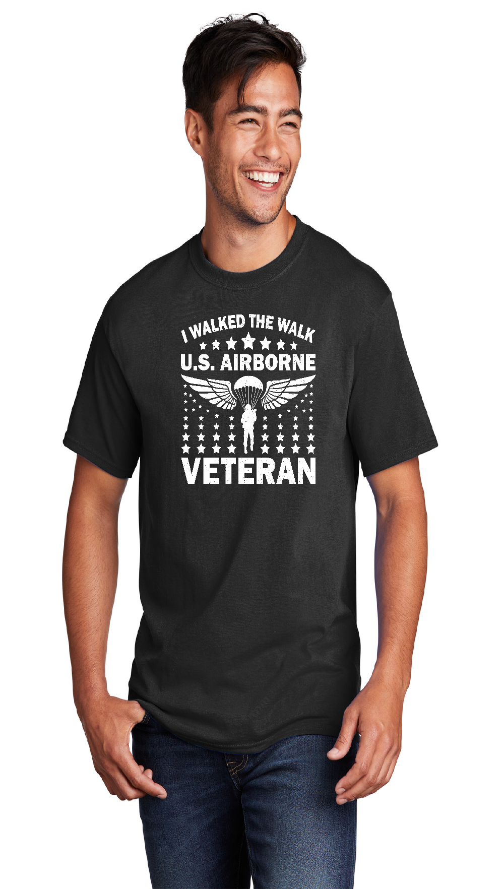 US Army Veteran Airborne "Walked the Walk" Short Sleeve T-Shirt