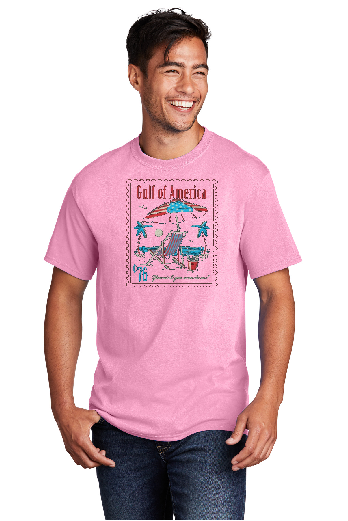 Gulf of America Beach Stamp Short Sleeve T-Shirt