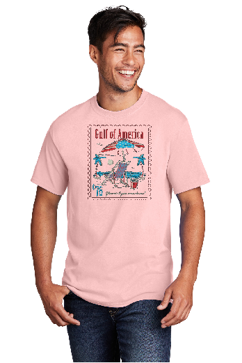 Gulf of America Beach Stamp Short Sleeve T-Shirt